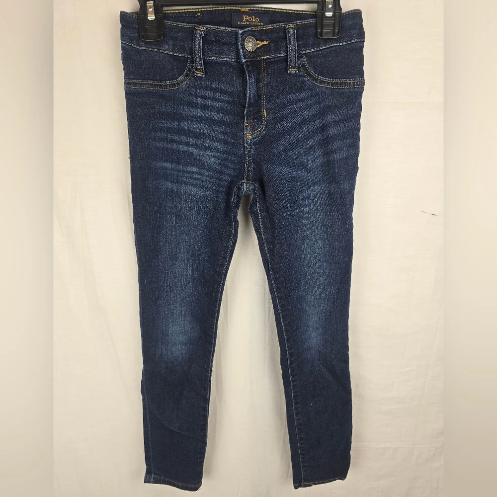 Polo Ralph Lauren Girl's Dark Blue Ankle Jeans Sz 10